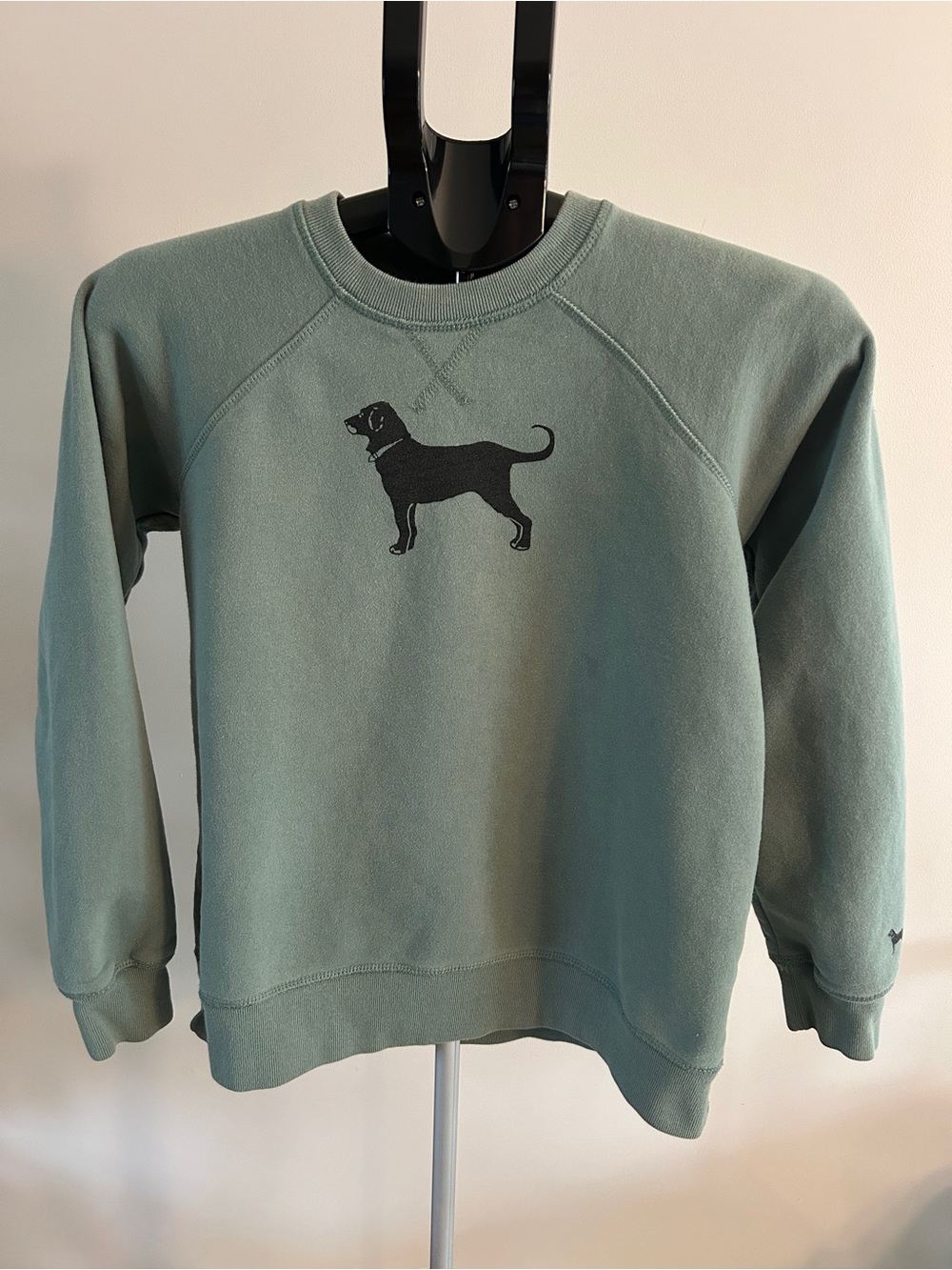The Black Dog Dusty Sage Crewneck Sweatshirt with Dog Logo
